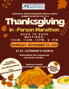 Thanksgiving2023 Marathon Flier